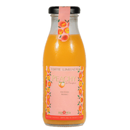 Smoothie Peachy cu piersici romanesti - editie limitata