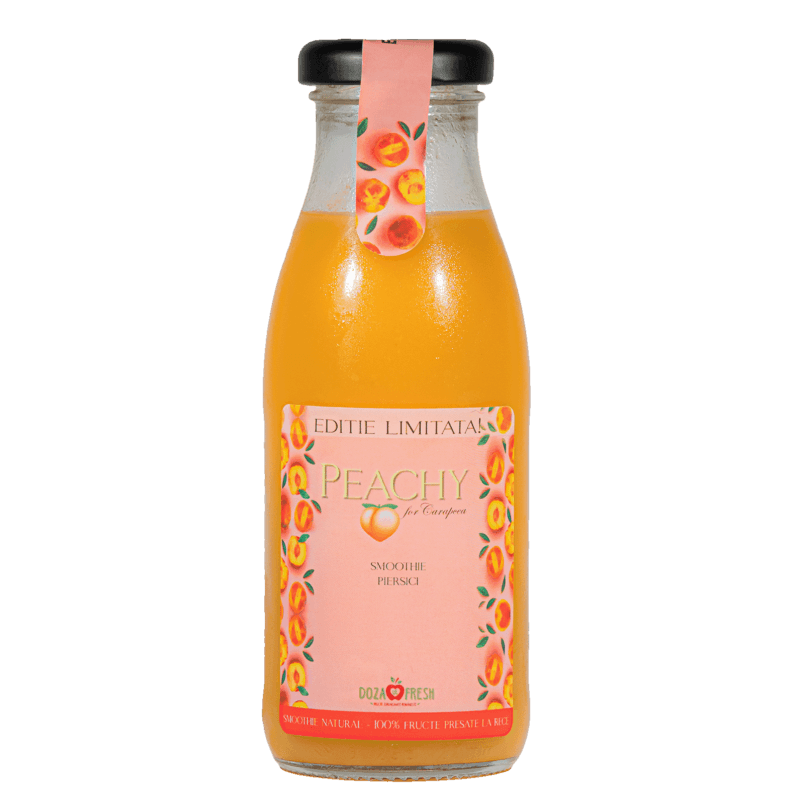 Smoothie Peachy cu piersici romanesti - editie limitata