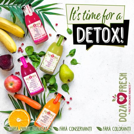 Pachet REFRESH Doza de Fresh cu sucuri naturale 250 ml – 23 sucuri + 2 gratuite, 100% fructe și legume